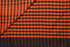 Picture of Orange and Black Soft Handloom Cotton Saree