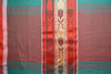 Picture of Sea Green and Red Soft Handloom Cotton Saree