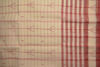 Picture of Cream and Red Stripes Bengal Cotton Saree