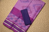 Picture of Purple Bengal Cotton Saree with Pochampally Print