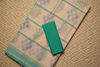 Picture of Nude and Sea Green Bengal Cotton Saree with Pochampally Print
