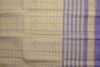 Picture of Cream and Lavender Stripes Bengal Cotton Saree
