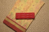 Picture of Cream and Red Floral Print Bengal Cotton Saree