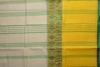 Picture of Ivory White,  Yellow and Green Big Border Bengal Cotton Saree