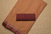 Picture of Brown and Maroon Plain Bengal Cotton Saree