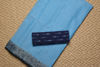 Picture of Blue and Navy Blue Plain Bengal Cotton Saree