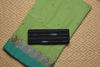 Picture of Green and Navy Blue Bengal Cotton Saree