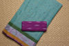 Picture of Sea Green and Purple Bengal Cotton Saree