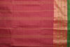 Picture of Pink and Green Stripes Bengal Cotton Saree with Green border
