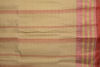 Picture of Nude and Red Stripes Bengal Cotton Saree with Red border