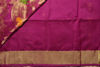 Picture of Magenta and Gold Handloom Silk Saree