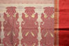 Picture of Ivory White and Red Tussar Silk Saree