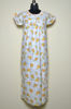 Picture of White and Orange Floral Jaipur Cotton Nighty