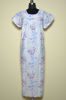 Picture of White and Violet Floral Jaipur Cotton Nighty
