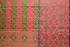 Picture of Peach, Pink and Green Banarasi Tussar Silk Handloom Saree