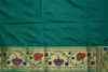 Picture of Peacock Green and Gold Katan Paithani Banarasi Silk Saree