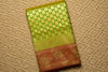 Picture of Green and Brown Semi Katan Pauri Banarasi Silk Saree