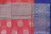 Picture of Pink and Blue Organza Tissue Banarasi Silk Saree