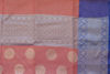 Picture of Peach and Blue Organza Tissue Banarasi Silk Saree