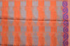 Picture of Orange and Grey Banarasi Mercerised Cotton Saree