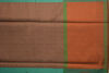 Picture of Sea Green and Brown with Copper Border Banarasi Mercerised Cotton Saree