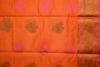 Picture of Orange and Pink Banarasi Muslin Cotton Saree