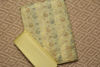 Picture of Lemon Yellow and Gold Banarasi Katan Silk Dress Material