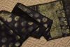 Picture of Black and Gold Banarasi Katan Silk Dress Material