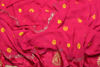 Picture of Pink and Yellow Bandhani Georgette Saree