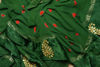 Picture of Green and Red Bandhani Georgette Saree