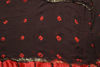 Picture of Brown and Red Bandhani Georgette Saree