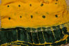 Picture of Yellow and Dark Green Bandhani Georgette Saree