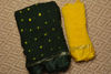 Picture of Dark Green and Yellow Bandhani Georgette Saree