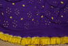 Picture of Violet and Yellow Bandhani Georgette Saree