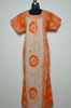 Picture of Orange Batik and Shibori Print Cotton Nighty
