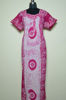 Picture of Pink Batik and Shibori Print Cotton Nighty
