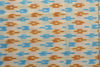 Picture of Ivory White and Blue Ikkat Cotton Blouse Fabric