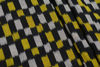 Picture of Black, White and Yellow Ikkat Cotton Blouse Fabric