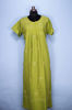 Picture of Olive Green Lucknow Chikankari Lizzy Bizzy Nighty