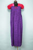 Picture of Violet and Pink Full Length Mango Design Elastic Cotton Nighty