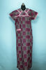Picture of Pink and Black Full Length Printed Cotton Nighty