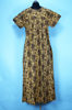 Picture of "Beige, Back and Marron Full Length Printed Cotton Nighty"