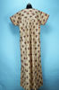 Picture of Beige and Marron Full Length Printed Cotton Nighty