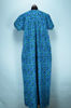 Picture of Sea Green and Blue Full Length Printed Cotton Nighty