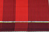 Picture of Red and Black Stripes Mangalagiri Handloom Cotton Saree