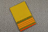 Picture of Yellow with Green and Orange Border Mangalagiri Handloom Cotton Saree