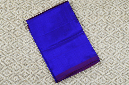 Picture of Purple Plain Mangalagiri Silk Saree