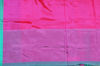 Picture of Sea Green and Pink Plain Mangalagiri Silk Saree