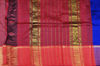 Picture of Royal Blue and Red Mangalagiri Silk Saree