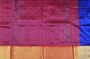 Picture of Royal Blue and Red Checks Mangalagiri Silk Saree